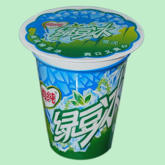供應(yīng)綠豆冰沙奶茶紅豆封口膜標(biāo)簽