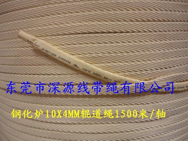 东莞市耐高温辊道绳扁形12X4mm厂家