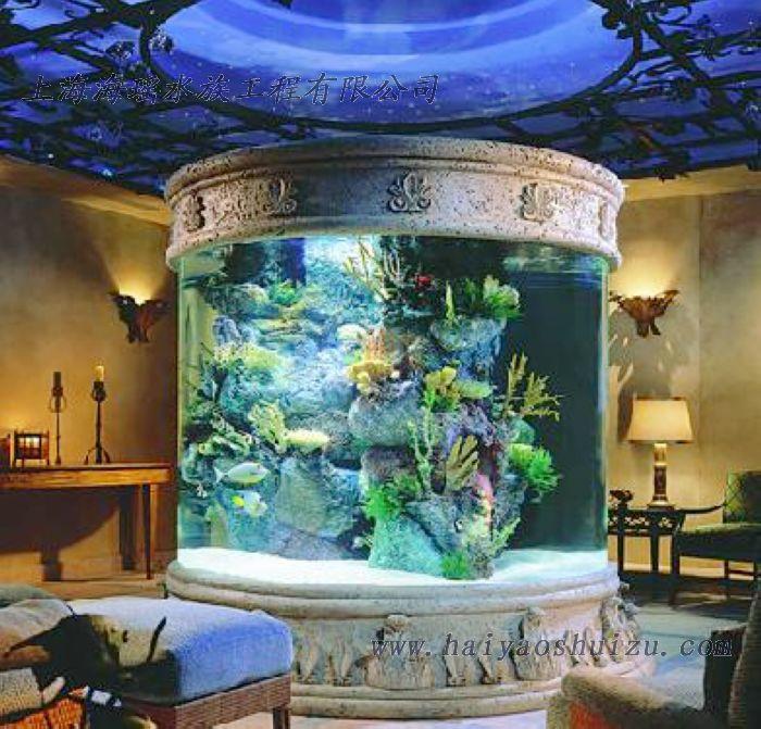 供應(yīng)圓柱形水族魚缸定做｜圓柱形亞克力魚缸定做｜圓形水族箱定做