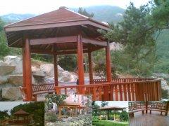 制作防腐木涼亭的圖片