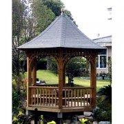 湖南長沙制作好看的防腐木涼亭圖片