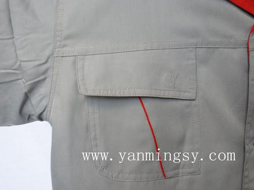 短袖工作服套裝 汽修勞保服定做 車間工作服 廠服定制 工服套裝 上海工作服夏天短袖廠服