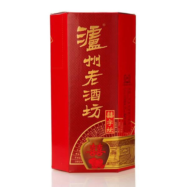 北京泸州老酒坊喜字坛总代理图片