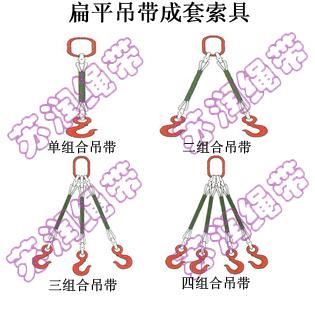 【扁平吊带组合索具】苏润绳带厂家直销各类吊装绳带