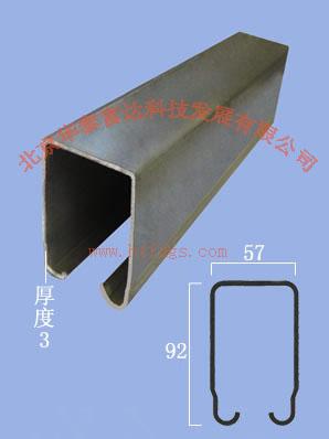 供應輕型推拉門軌道240 工業(yè)折疊門吊輪及配件 推拉門*軌道 滑軌