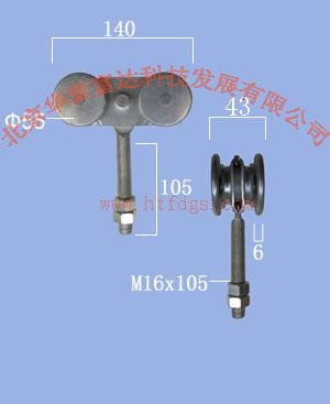 供应工业滑轮滑轨450型 重型工业推拉门 钢制平移门 图片