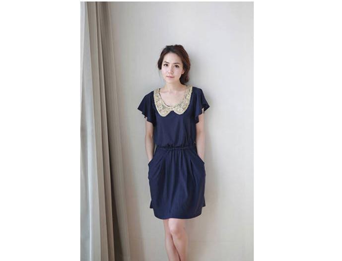 供應(yīng)夏裝韓版學(xué)院派可愛娃娃領(lǐng)連衣裙