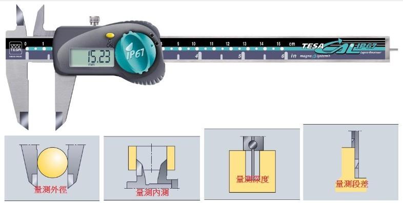 瑞士TESA数显卡尺图片