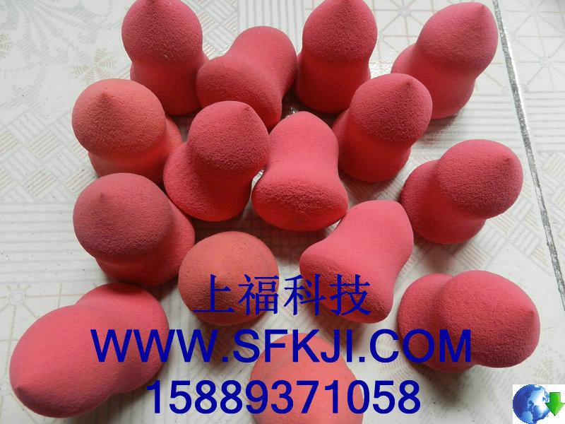 供應(yīng)深圳廠家直銷葫蘆形化妝棉粉撲棉【彩色化妝棉 粉撲棉】