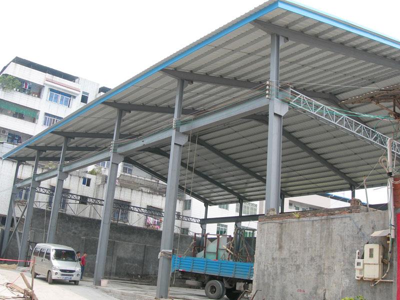 供應永州市搭建彩鋼瓦棚彩鋼棚鋼筋棚輕鋼結構廠房