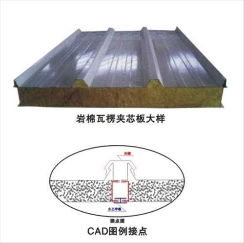 供应永州市彩钢夹芯板岩棉夹心企口板
