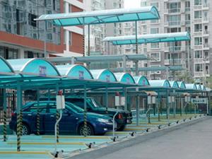 供應(yīng)湖南東安車棚雨蓬、膜結(jié)構(gòu)棚、自行車車棚、停車庫棚