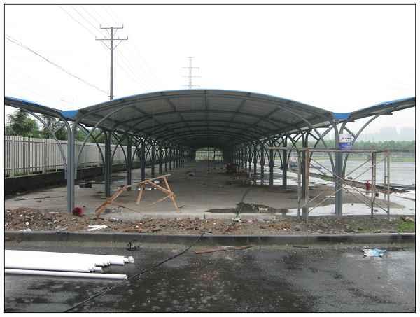 湖南道縣車棚雨棚圖片/湖南道縣車棚雨棚樣板圖 (3)