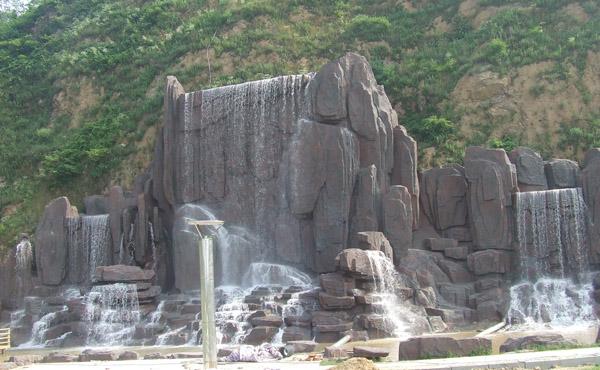 合肥假山流水瀑布圖圖片