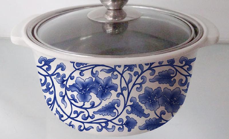 供應廣東廠家防燙套鍋-青花瓷