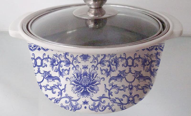 供應廣東廠家防燙套鍋-青花瓷