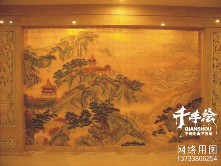 北京酒店金箔画银箔画大堂客房彩绘供应北京酒店金箔画银箔画大堂客房彩绘