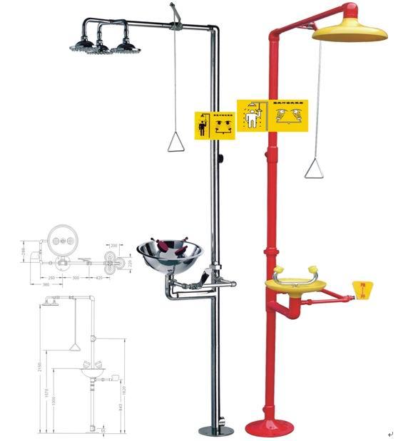 福州紧急冲淋洗眼器图片