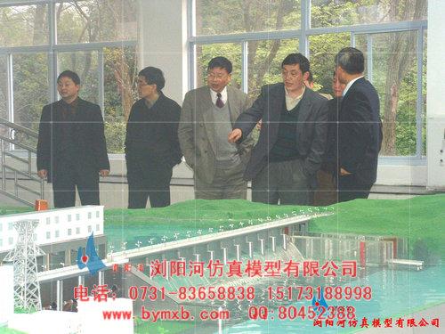 壩后式電站模型制作圖片