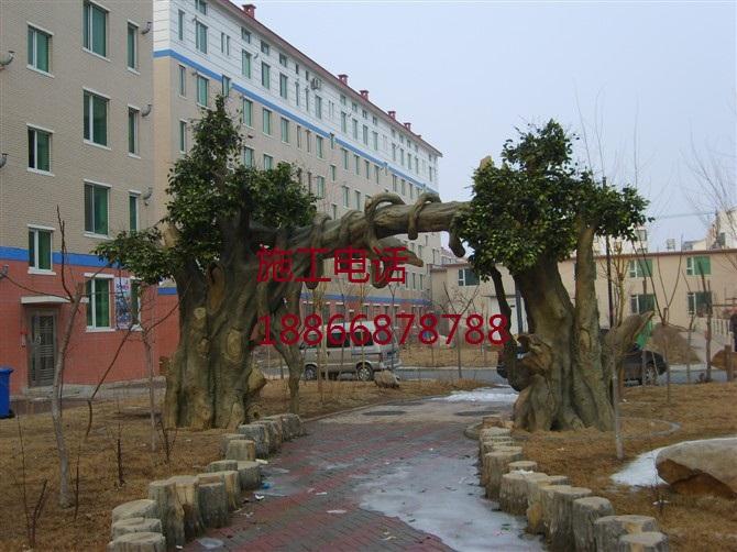 供應(yīng)日照假樹假山，日照假樹假山施工