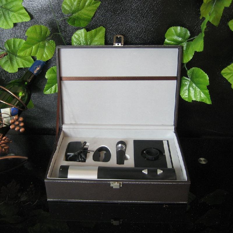 長(zhǎng)沙帶底座電動(dòng)開(kāi)瓶器套裝紅酒禮盒圖片