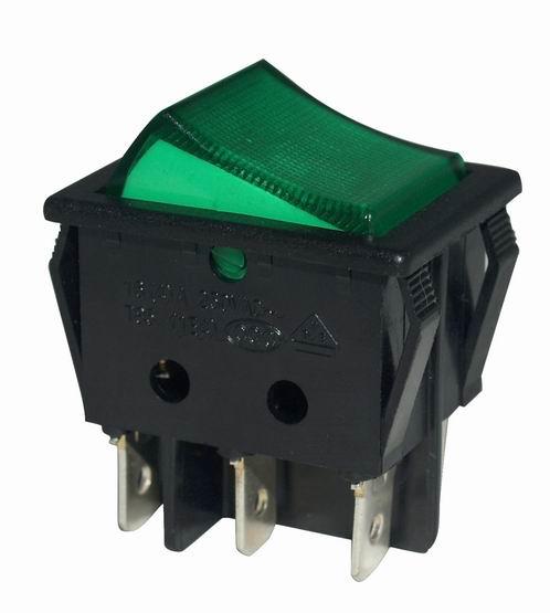 廣東KCD2連體防水翹板開關(guān)直銷，23A大電流船形開關(guān)批發(fā)