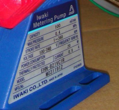 易威奇計量泵EHN-B21VC1R圖片
