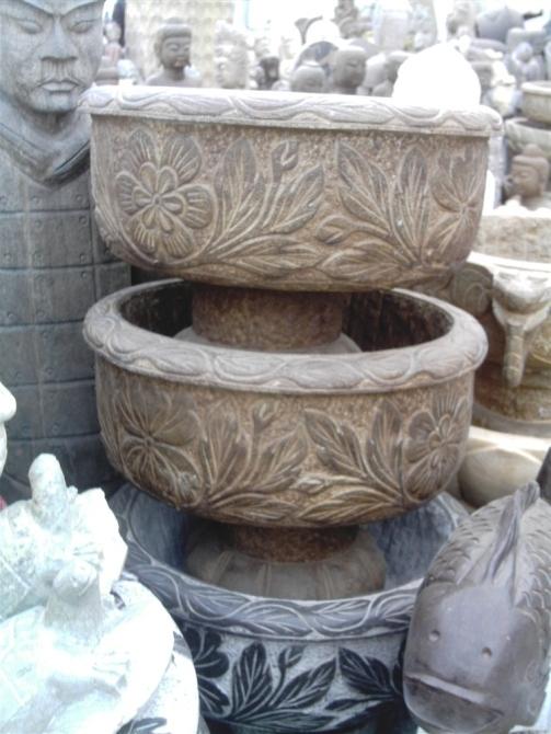 園林別墅石雕魚缸wwwlong28com圖片