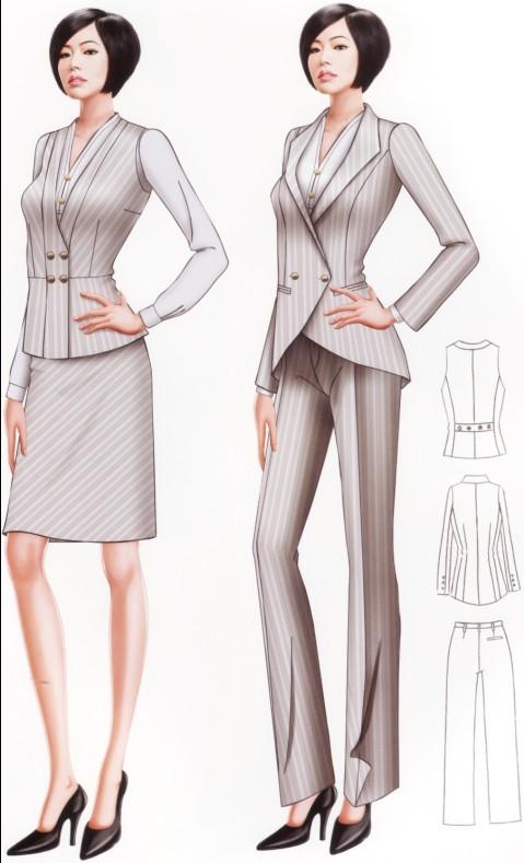 供應南寧服裝公司定制各種時尚職業(yè)套裙