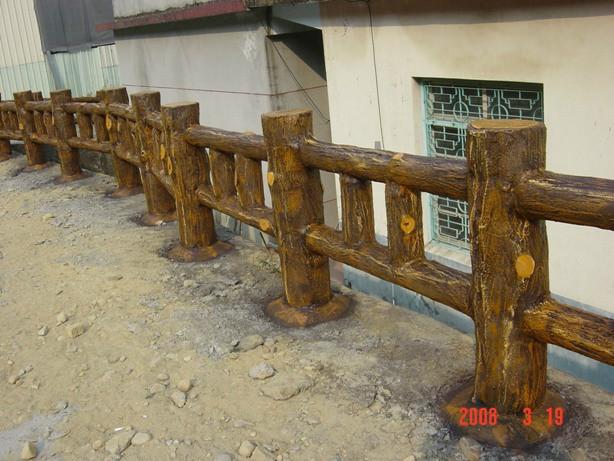 供應(yīng)浙江紹興仿木欄桿，紹興仿木欄桿制作，仿木欄桿施工