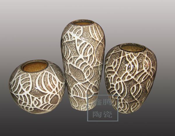 供應(yīng)陶藝三件套/陶瓷工藝品
