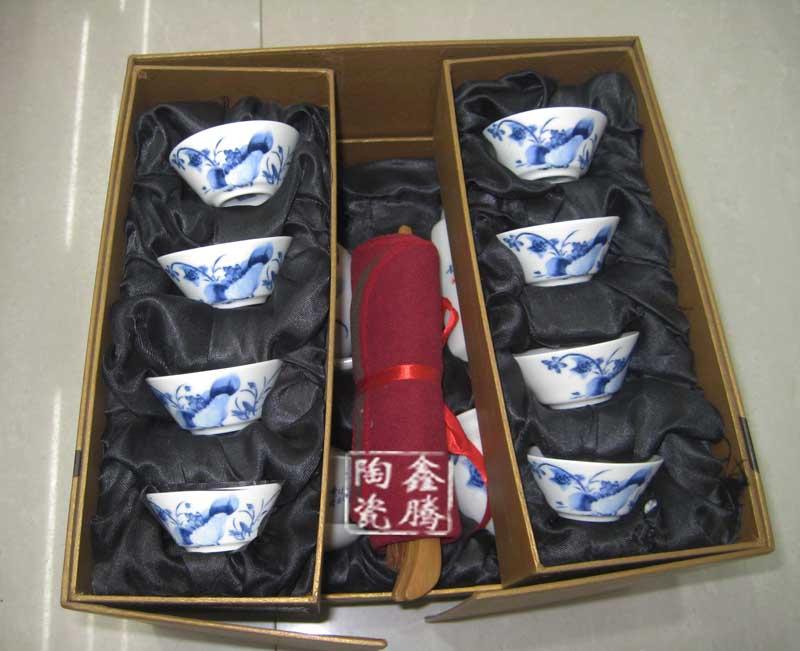 供應(yīng)陶瓷茶具手繪青花陶瓷茶具
