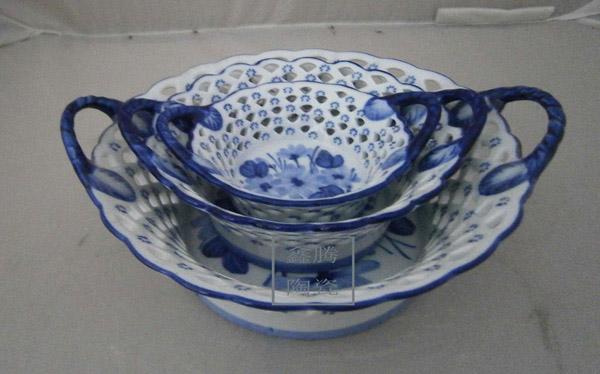 供應青花瓷果盤