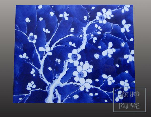 供應(yīng)景德鎮(zhèn)陶瓷手繪青花瓷板畫