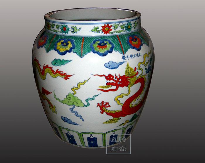 供應(yīng)斗彩五彩天球瓶，將軍罐，