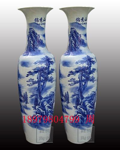 供應(yīng)鑫騰陶瓷廠家訂做青花大花瓶