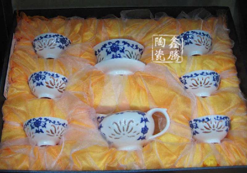 供應景德鎮(zhèn)水晶玲瓏茶具