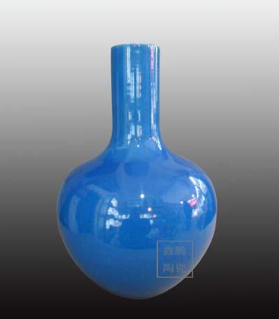 供應(yīng)顏色釉花瓶/粉彩天球瓶