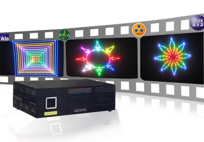 供應(yīng)全彩動畫激光燈廠家定制價格，五彩激光燈