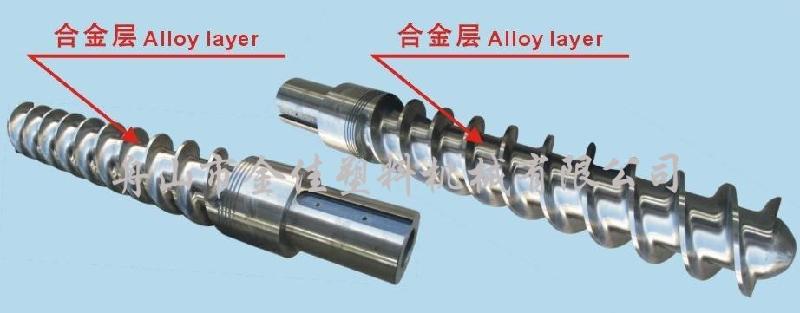 供应销钉冷喂料挤出合金螺杆机筒