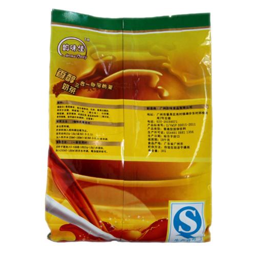 供應(yīng)韻味佳三合一速溶香醇奶茶 酒店自動(dòng)飲料機(jī)原料 1000g袋裝