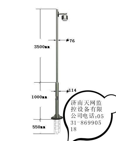 路面监控立杆图片