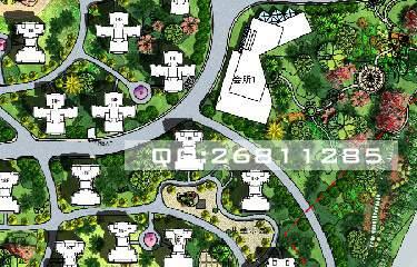 供應(yīng)住宅彩色總平制作效果圖制作?