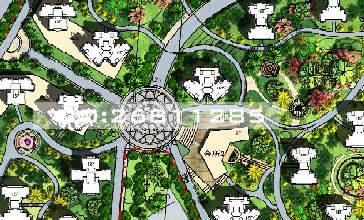 供應(yīng)公寓手繪彩色總平制作