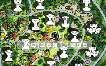 園林彩色總平制作圖片