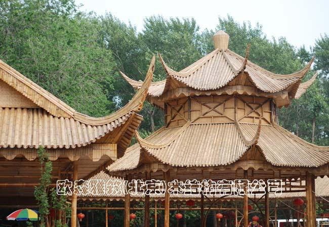 供應(yīng)竹屋竹樓竹別墅竹樓竹亭竹廊竹門樓