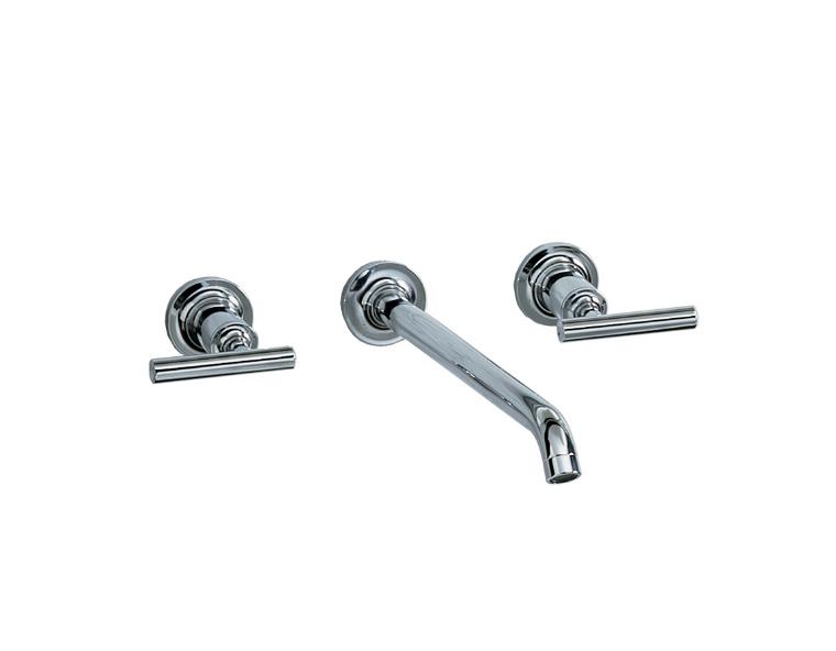 科勒飄瑞詩雙把墻出水臉盆龍頭圖片