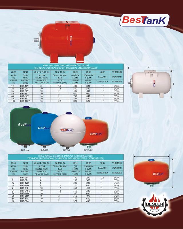 进口贝斯特压力罐膨胀罐图片