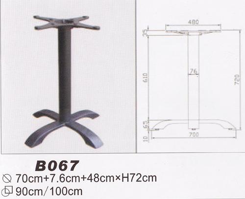 供应十字底盘铸铁餐台脚餐桌台脚