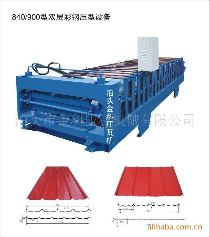 现货供彩钢成型机轻钢瓦压型设备图片